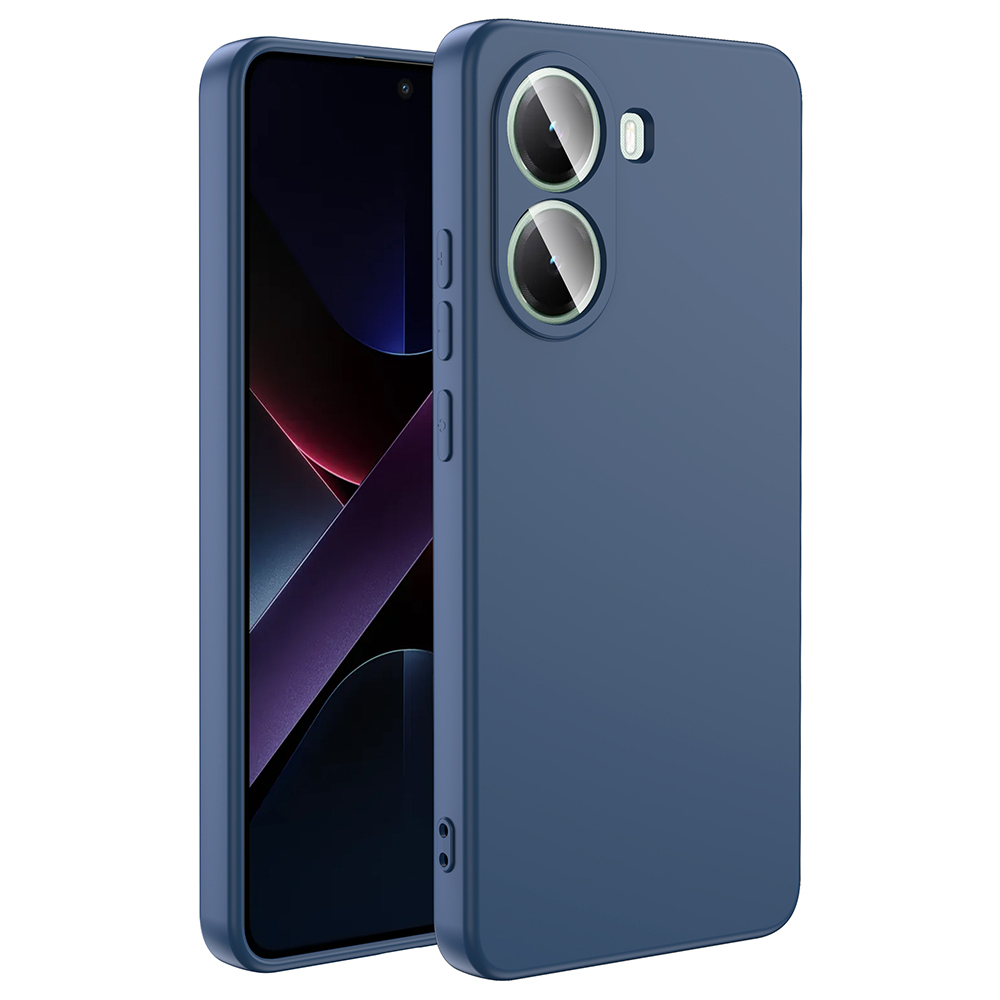 Xiaomi Uyumlu  Poco X7 Pro Kılıf Zore Mara Lansman Kapak-Lacivert
