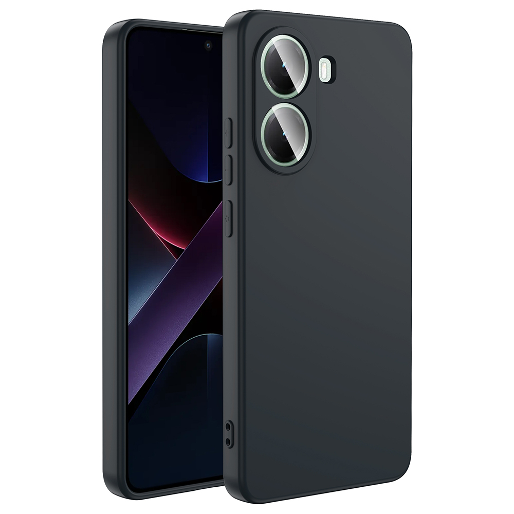 Xiaomi Uyumlu  Poco X7 Pro Kılıf Zore Mara Lansman Kapak-Siyah