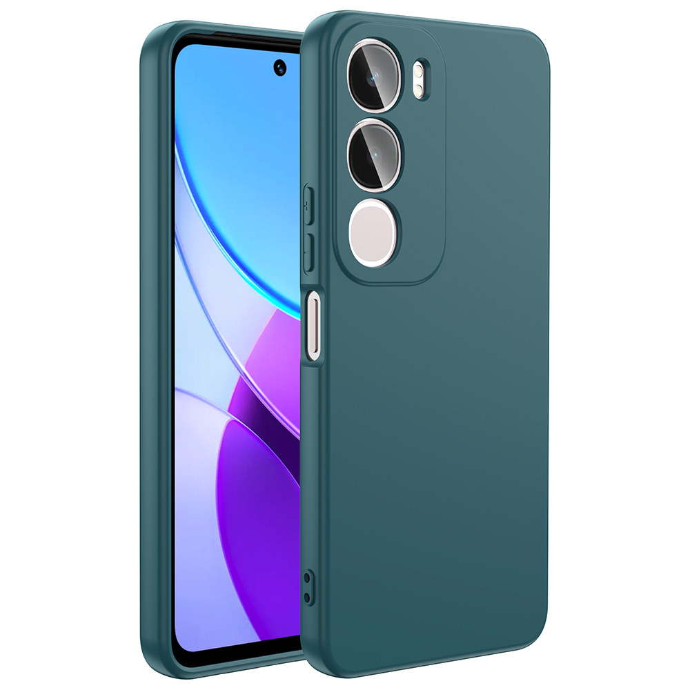 Vivo Y19S Kılıf Zore Mara Lansman Kapak-Koyu yeşil