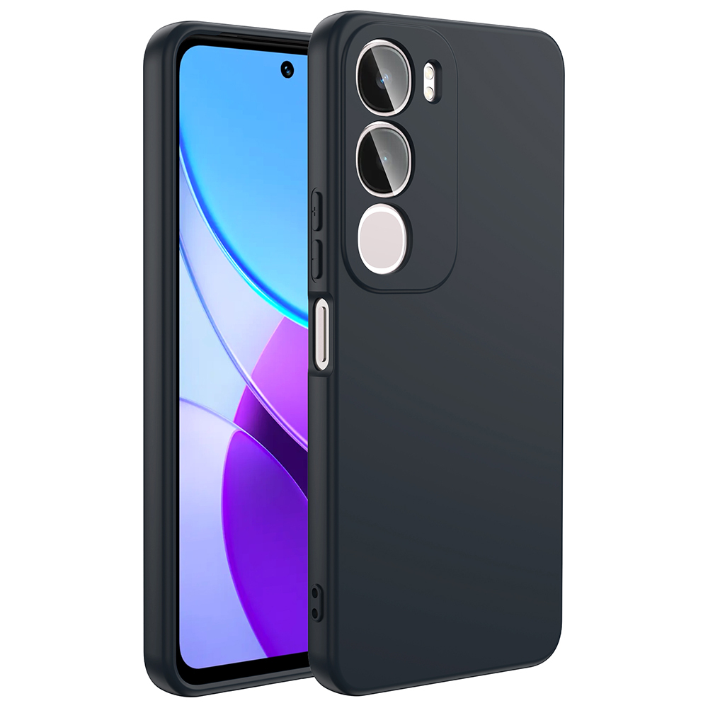 Vivo Y19S Kılıf Zore Mara Lansman Kapak-Siyah