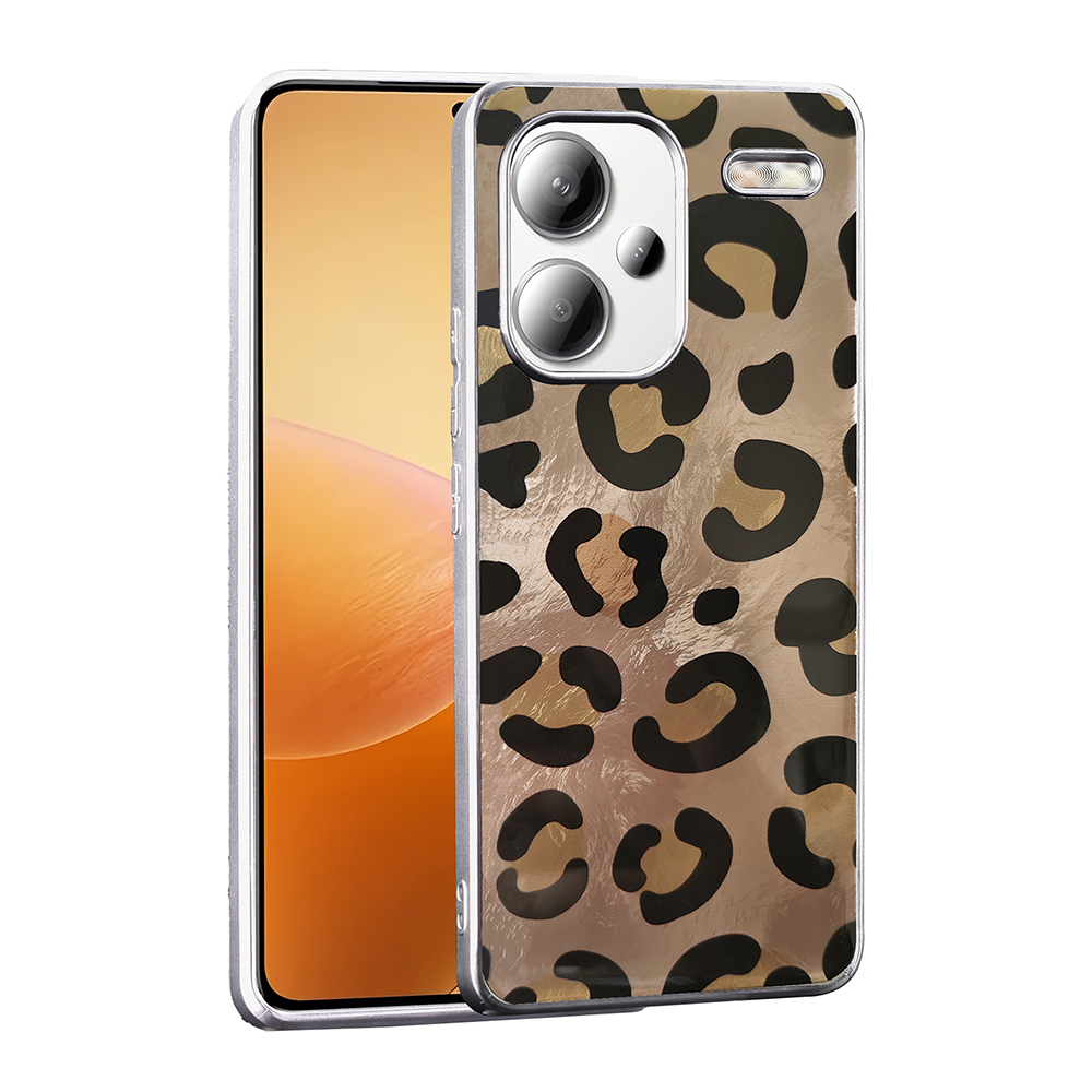 Xiaomi Uyumlu  Redmi Note 13 Pro Plus 5G Kılıf Desenli Zore Mep Kapak-Gold leopar