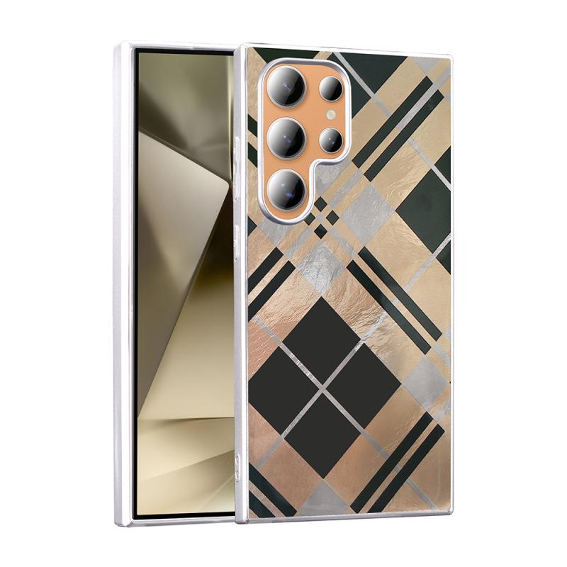 Galaxy Uyumlu S24 Ultra Kılıf Desenli Zore Mep Kapak-Geometrik