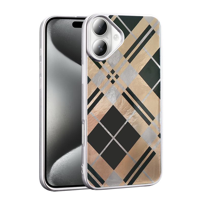 iPhone Uyumlu 16 Kılıf Desenli Zore Mep Kapak-Geometrik