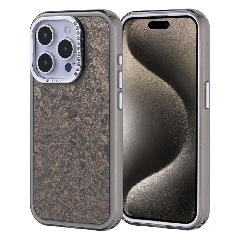 iPhone Uyumlu 15 Pro Kılıf Taşlı Tasarımlı Zore Kapi Kapak