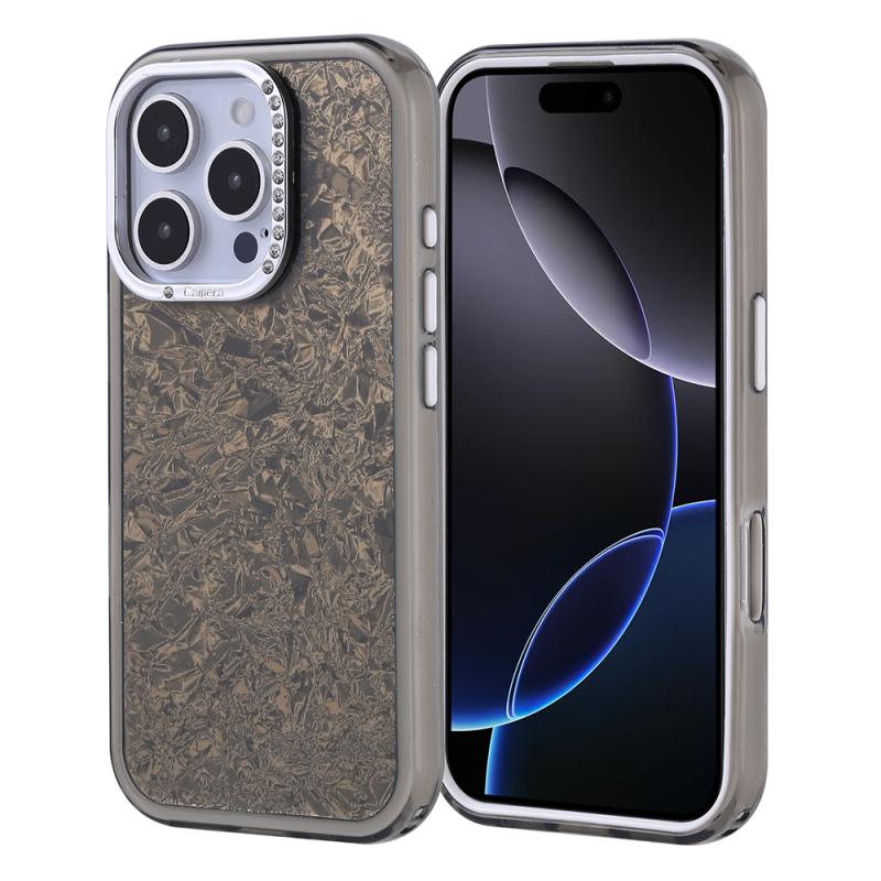 iPhone Uyumlu 16 Pro Kılıf Taşlı Tasarım Zore Kapi Kapak