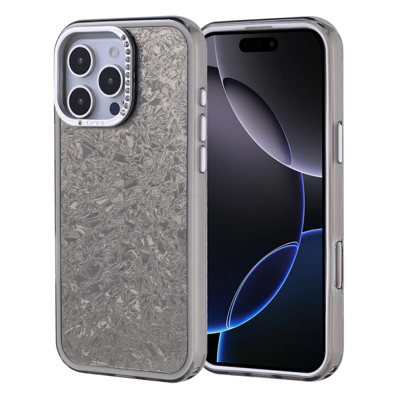iPhone Uyumlu 16 Pro Max Kılıf Taşlı Tasarımlı Zore Kapi Kapak