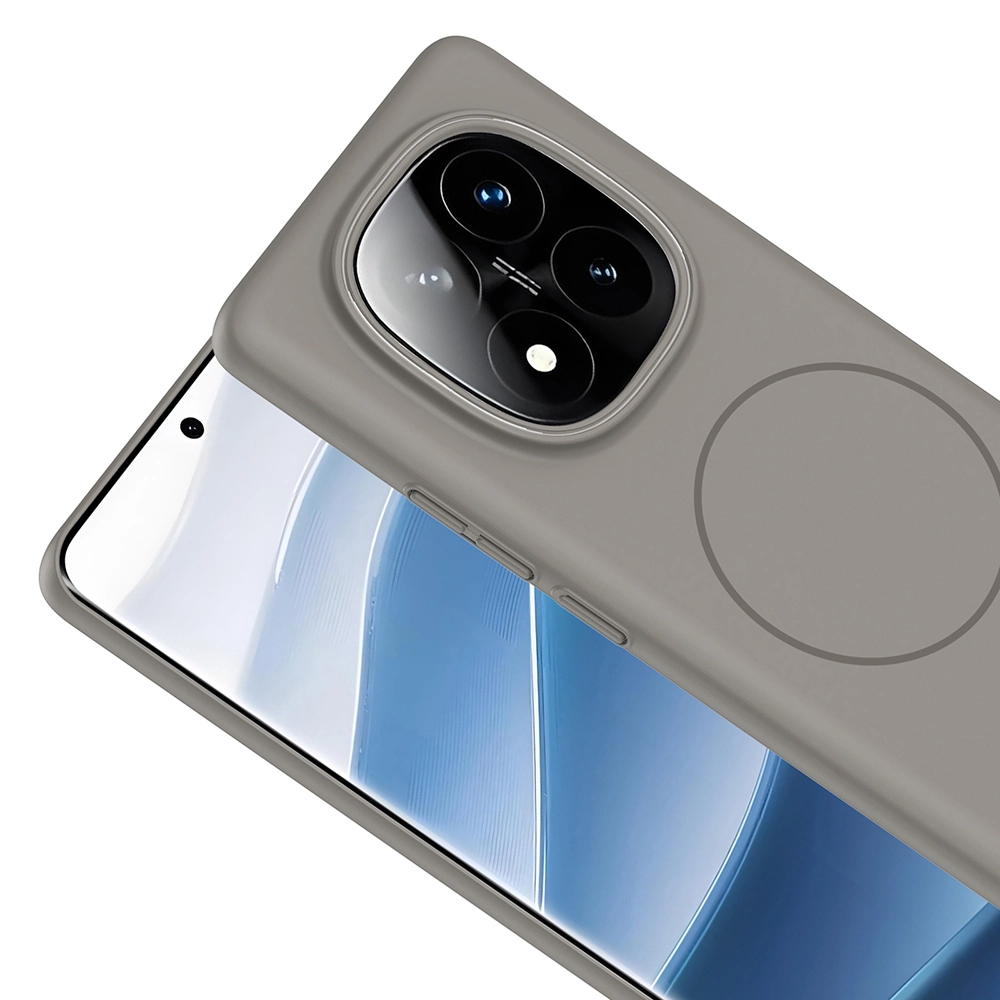 Xiaomi Uyumlu  Redmi Note 14 Pro 4G Kılıf M-safe Şarj Özellikli Zore Ruby Sert Kapak