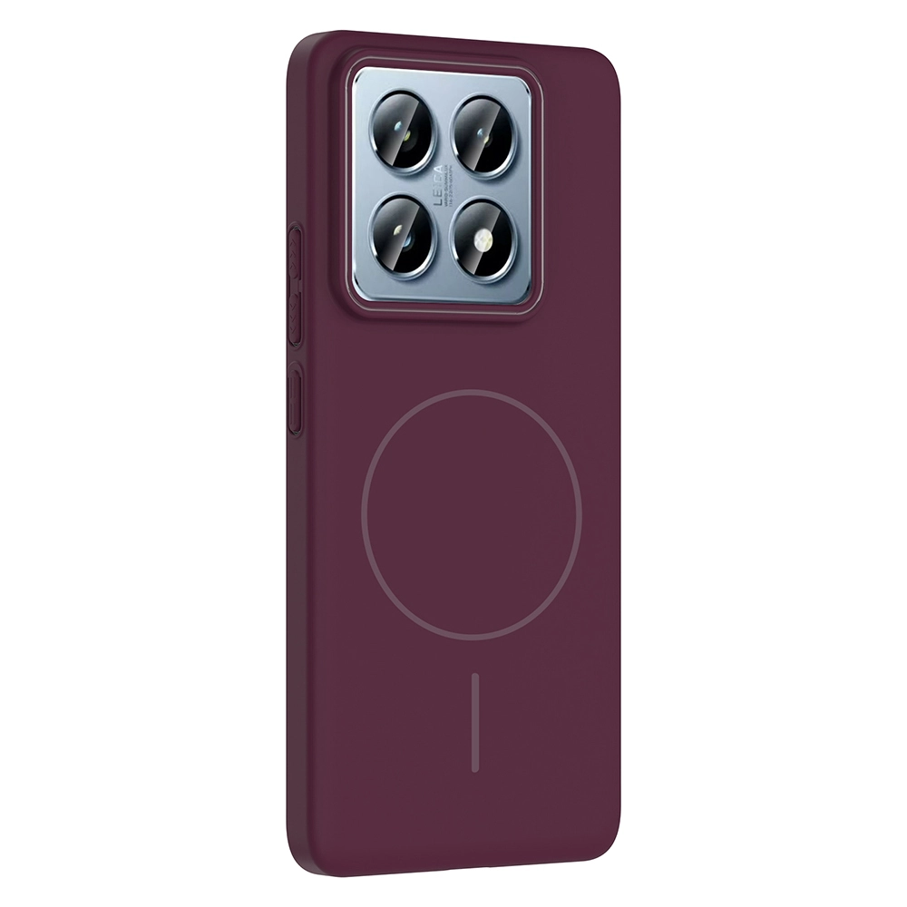 Xiaomi Uyumlu  14T Pro Kılıf M-safe Şarj Özellikli Zore Ruby Sert Kapak