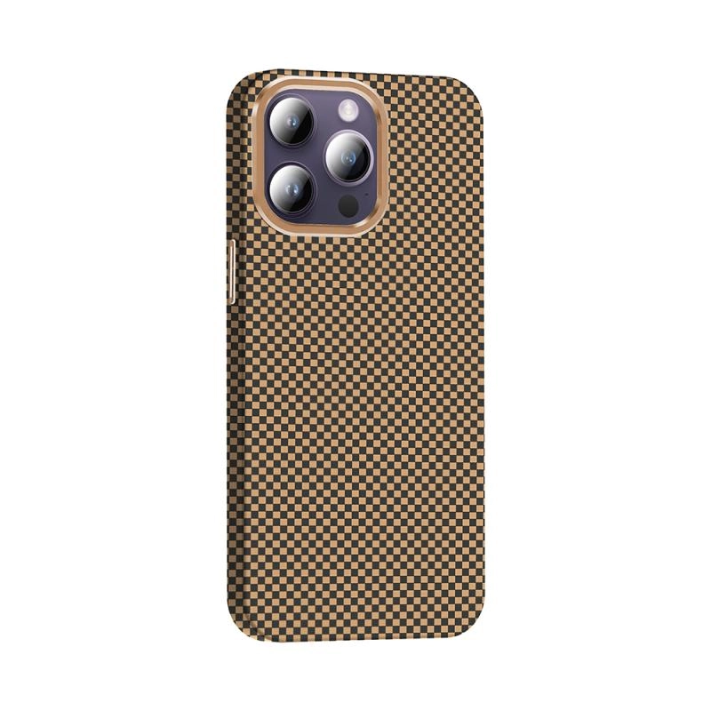 iPhone Uyumlu 14 Pro Max Kılıf M-safe Şarj Özellikli Karbon Fiber Görünümlü Zore Gros Kapak