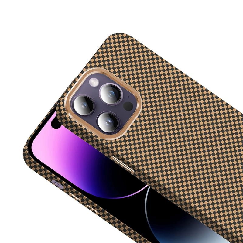 iPhone Uyumlu 14 Pro Max Kılıf M-safe Şarj Özellikli Karbon Fiber Görünümlü Zore Gros Kapak
