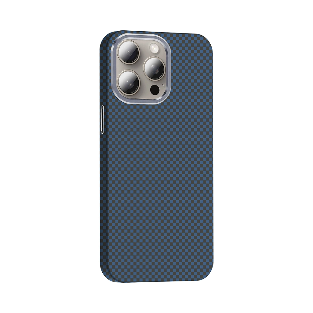 iPhone Uyumlu 15 Pro Kılıf M-safe Şarj Özellikli Karbon Fiber Görünümlü Zore Gros Kapak