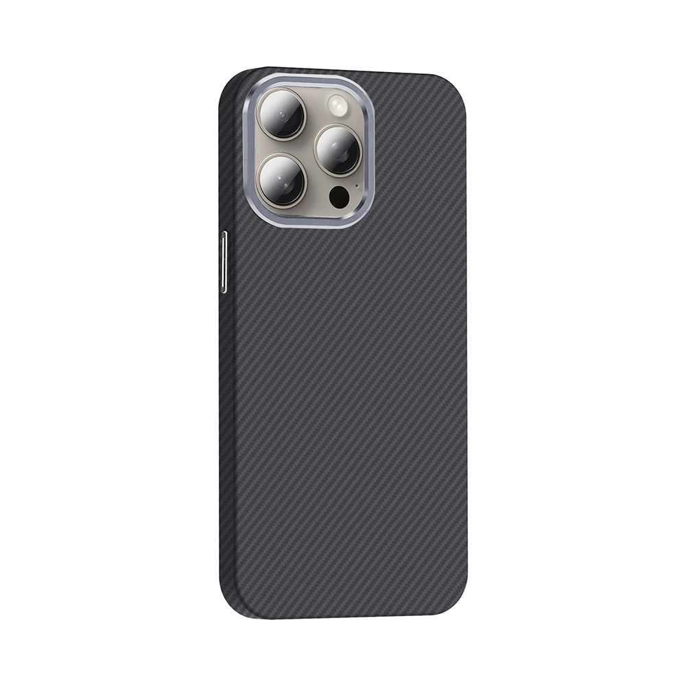 iPhone Uyumlu 15 Pro Max Kılıf M-safe Şarj Özellikli Karbon Fiber Görünümlü Zore Gros Kapak