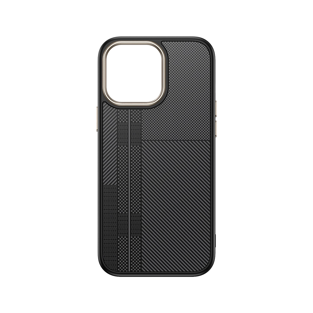 iPhone Uyumlu 15 Pro Max Kılıf M-safe Şarj Özellikli Karbon Fiber Görünümlü Zore Antina Kapak
