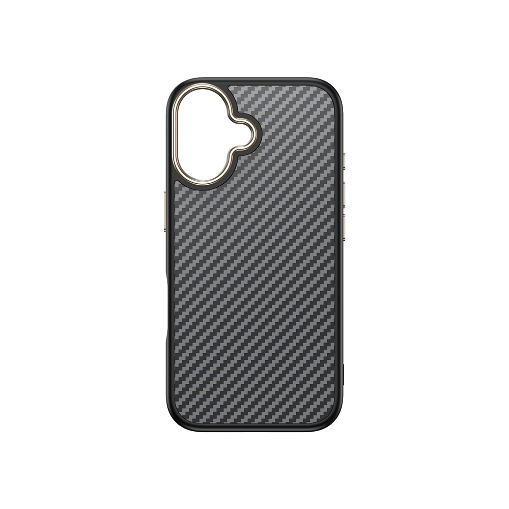 iPhone Uyumlu 16 Plus Kılıf M-safe Şarj Özellikli Karbon Fiber Görünümlü Zore Antina Kapak