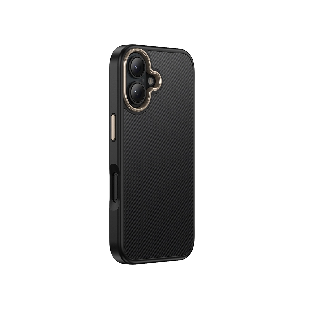 iPhone Uyumlu 16 Plus Kılıf M-safe Şarj Özellikli Karbon Fiber Görünümlü Zore Antina Kapak