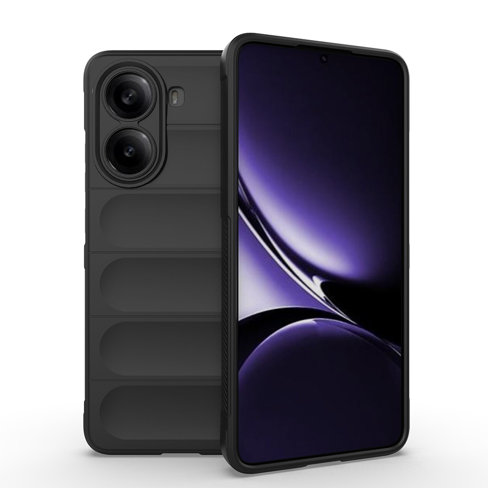 Xiaomi Uyumlu  Poco X7 Pro Kılıf Esnek TPU Oyuklu Arka Yüzey Tasarımlı Zore Etnik Silikon Kapak-Siyah
