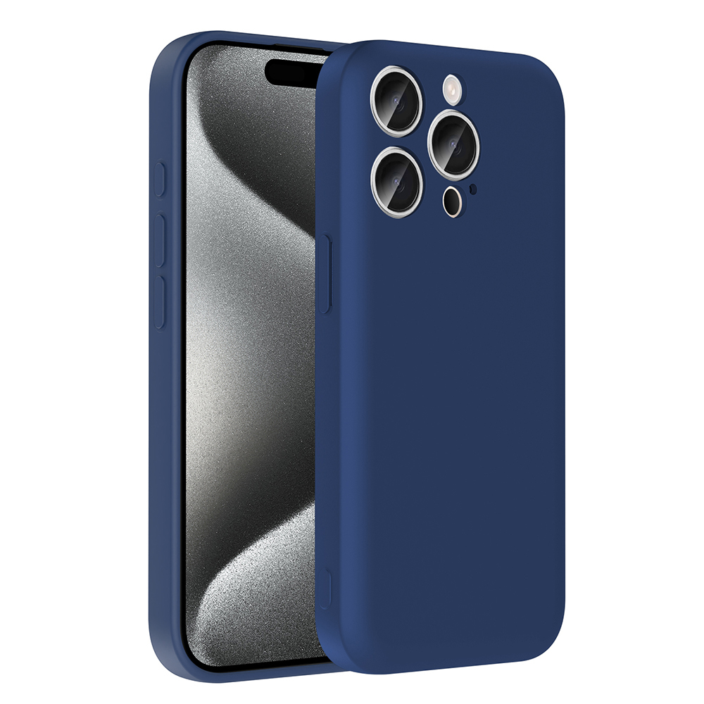 iPhone Uyumlu 15 Pro Kılıf Kamera Korumalı Kartlık Hazneli Zore Vitra Kapak-Pembe