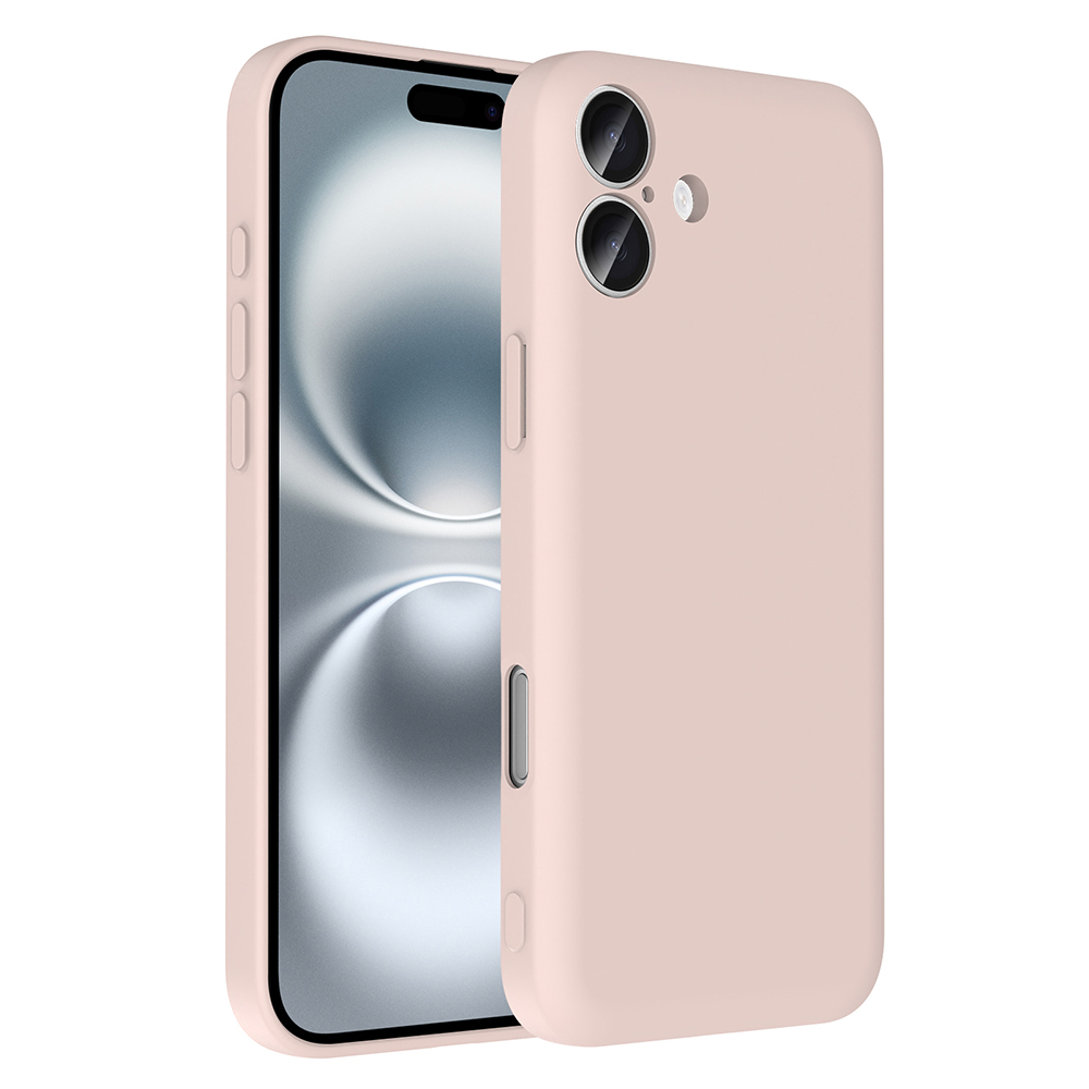 iPhone Uyumlu 16 Kılıf Kamera Korumalı Kartlık Hazneli Zore Vitra Kapak-Pembe