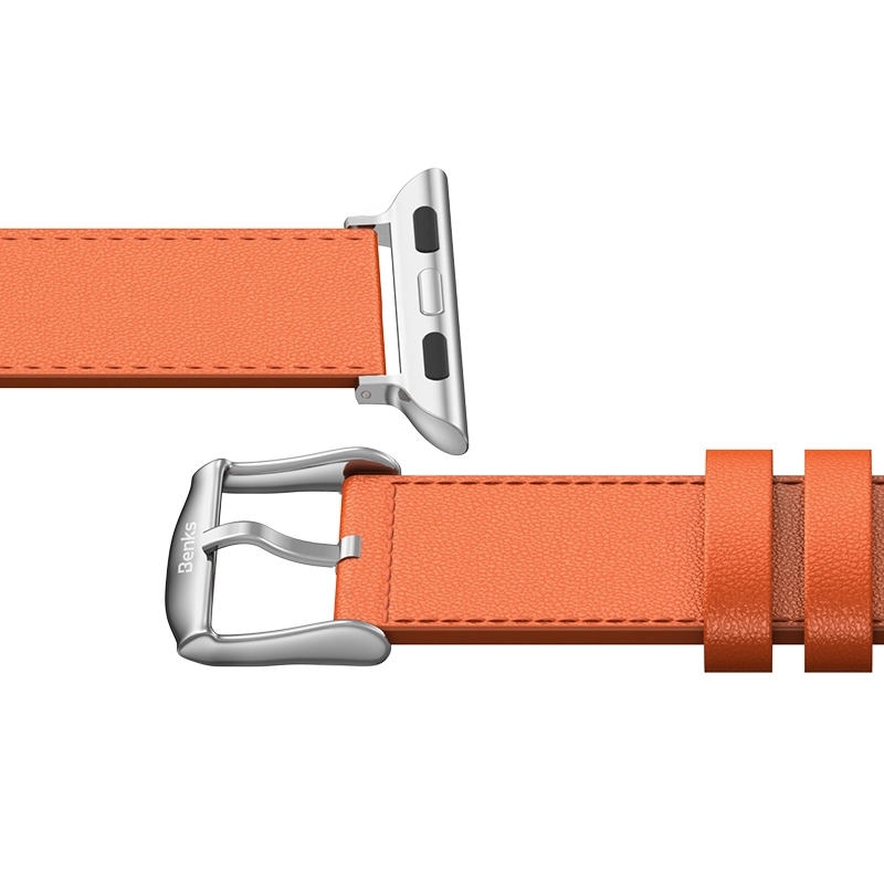 Watch 38mm Benks Vintage Genuine Leather Serisi Deri Kordon Strap Kayış