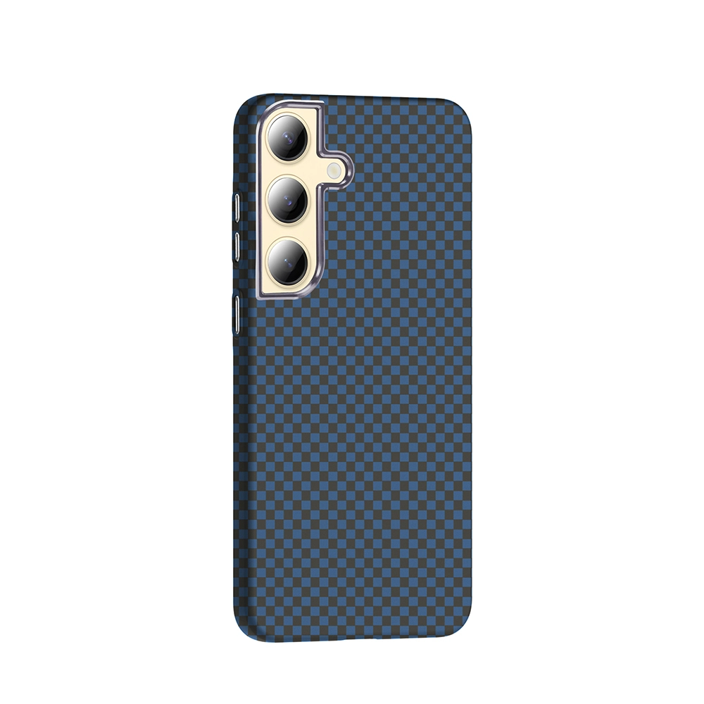 Galaxy Uyumlu S24 Kılıf M-safe Şarj Özellikli Karbon Fiber Görünümlü Zore Gros Kapak