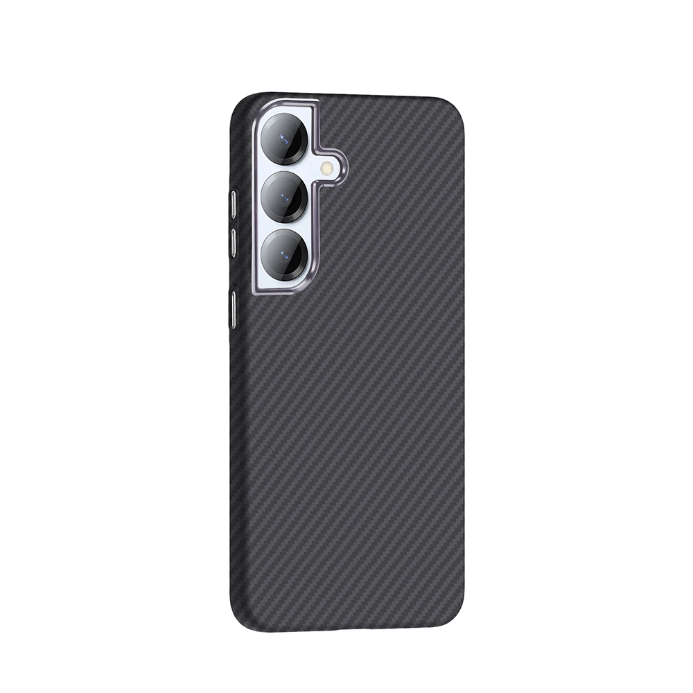 Galaxy Uyumlu S25 Plus Kılıf M-safe Şarj Özellikli Karbon Fiber Görünümlü Zore Gros Kapak