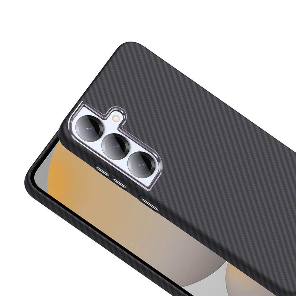 Galaxy Uyumlu S25 Plus Kılıf M-safe Şarj Özellikli Karbon Fiber Görünümlü Zore Gros Kapak