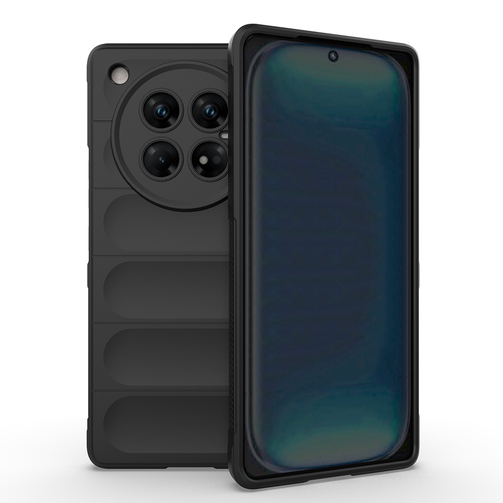 İnfinix Zero 40 5G Kılıf Esnek TPU Oyuklu Arka Yüzey Tasarımlı Zore Etnik Silikon Kapak-Siyah