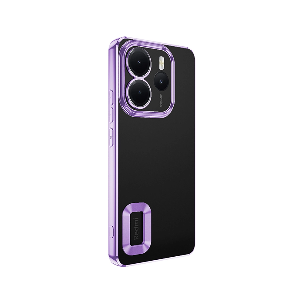 Xiaomi Uyumlu  Redmi Note 14 4G Kılıf Kamera Korumalı Logo Gösteren Zore Omega Kapak