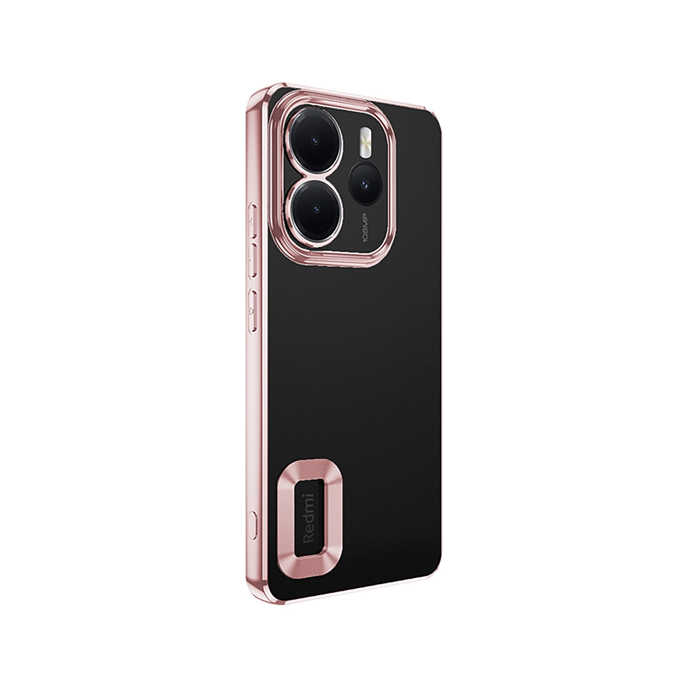 Xiaomi Uyumlu  Redmi Note 14 4G Kılıf Kamera Korumalı Logo Gösteren Zore Omega Kapak