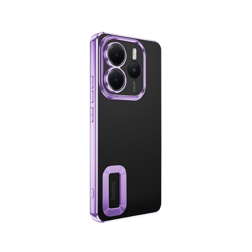 Xiaomi Uyumlu  Redmi Note 14 5G Kılıf Kamera Korumalı Logo Gösteren Zore Omega Kapak