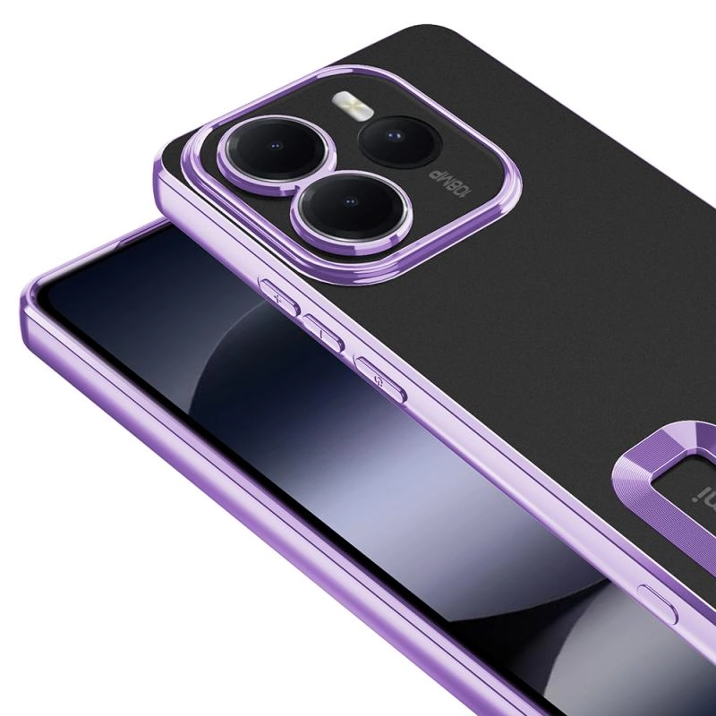 Xiaomi Uyumlu  Redmi Note 14 5G Kılıf Kamera Korumalı Logo Gösteren Zore Omega Kapak