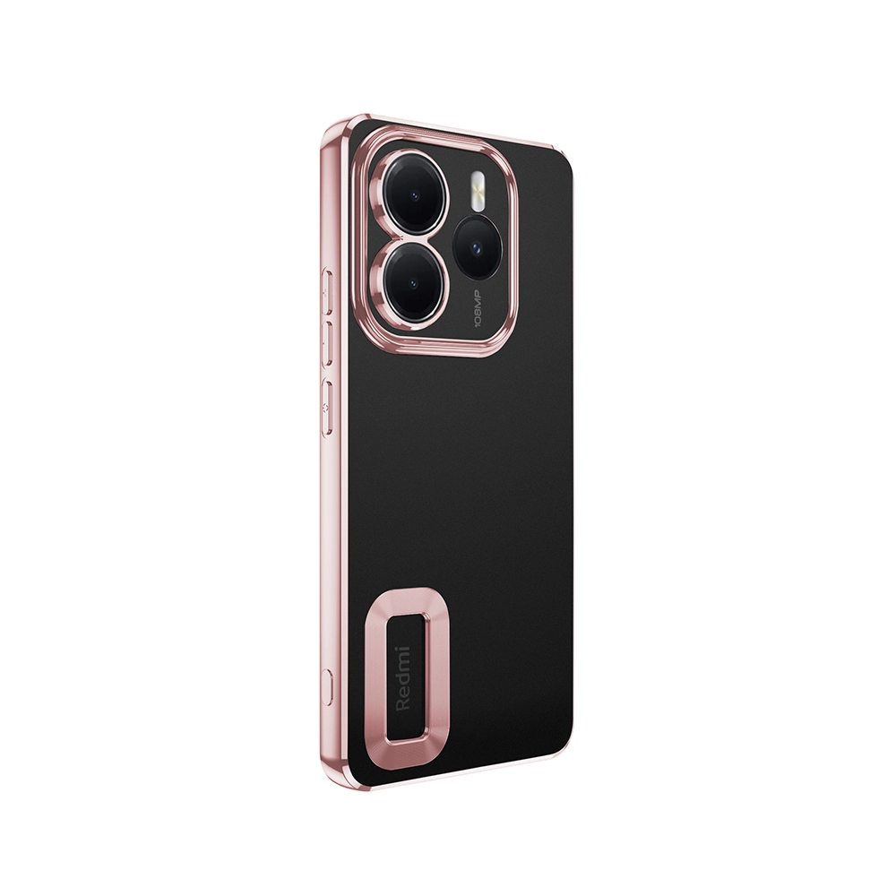 Xiaomi Uyumlu  Redmi Note 14 5G Kılıf Kamera Korumalı Logo Gösteren Zore Omega Kapak