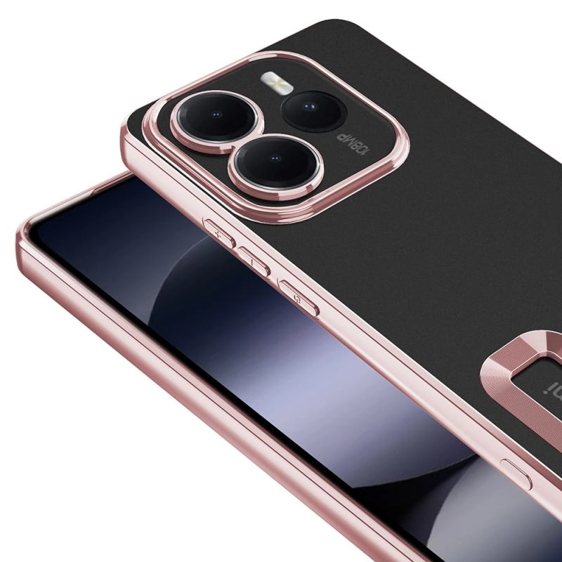 Xiaomi Uyumlu  Redmi Note 14 5G Kılıf Kamera Korumalı Logo Gösteren Zore Omega Kapak