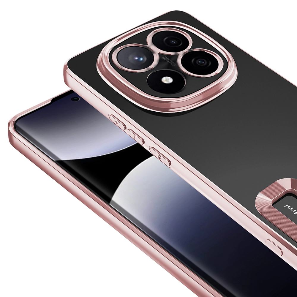 Xiaomi Uyumlu  Redmi Note 14 Pro 4G Kılıf Kamera Korumalı Logo Gösteren Zore Omega Kapak