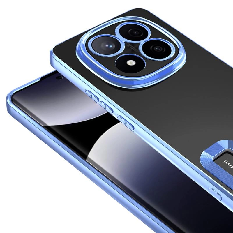Xiaomi Uyumlu  Redmi Note 14 Pro 5G Kılıf Kamera Korumalı Logo Gösteren Zore Omega Kapak