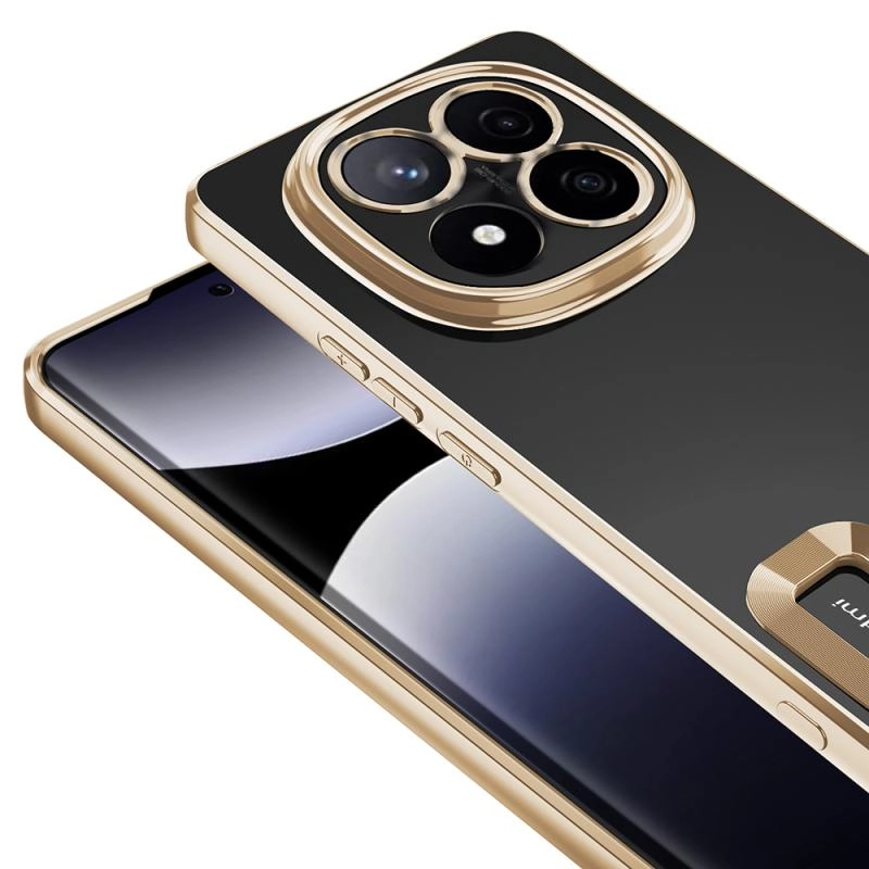 Xiaomi Uyumlu  Redmi Note 14 Pro 5G Kılıf Kamera Korumalı Logo Gösteren Zore Omega Kapak
