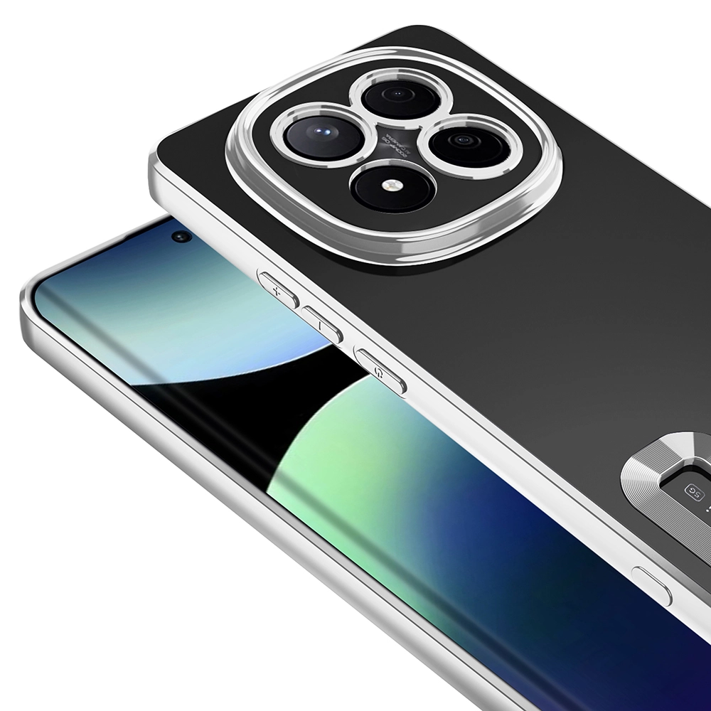 Xiaomi Uyumlu  Redmi Note 14 Pro Plus Kılıf Kamera Korumalı Logo Gösteren Zore Omega Kapak