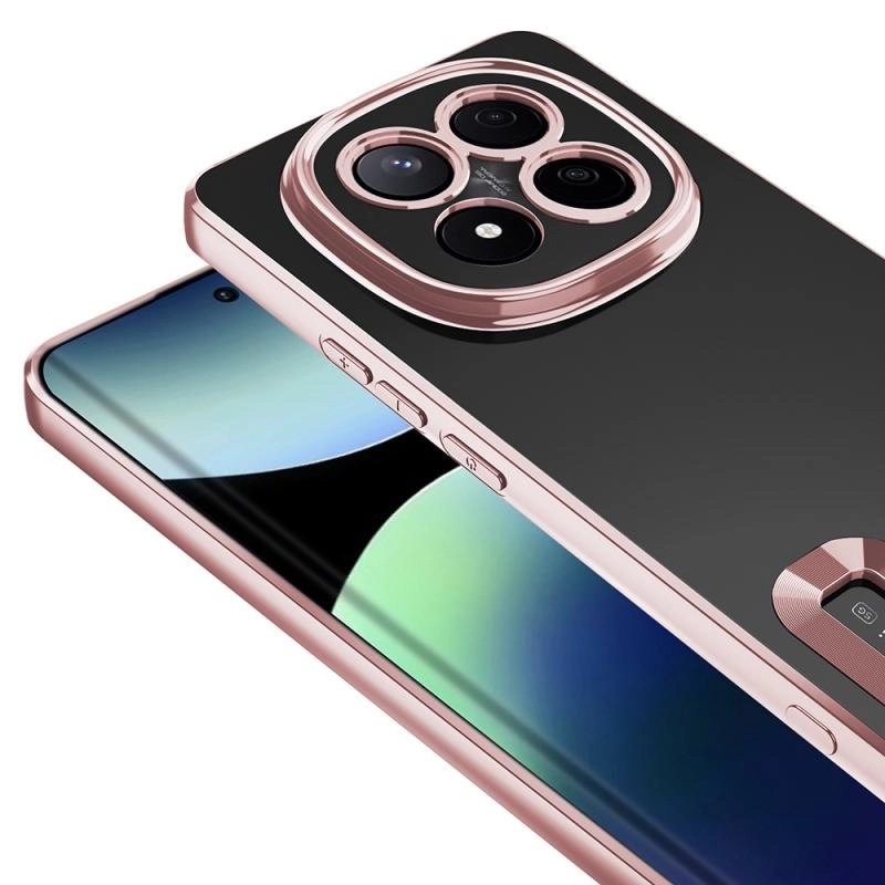 Xiaomi Uyumlu  Redmi Note 14 Pro Plus Kılıf Kamera Korumalı Logo Gösteren Zore Omega Kapak