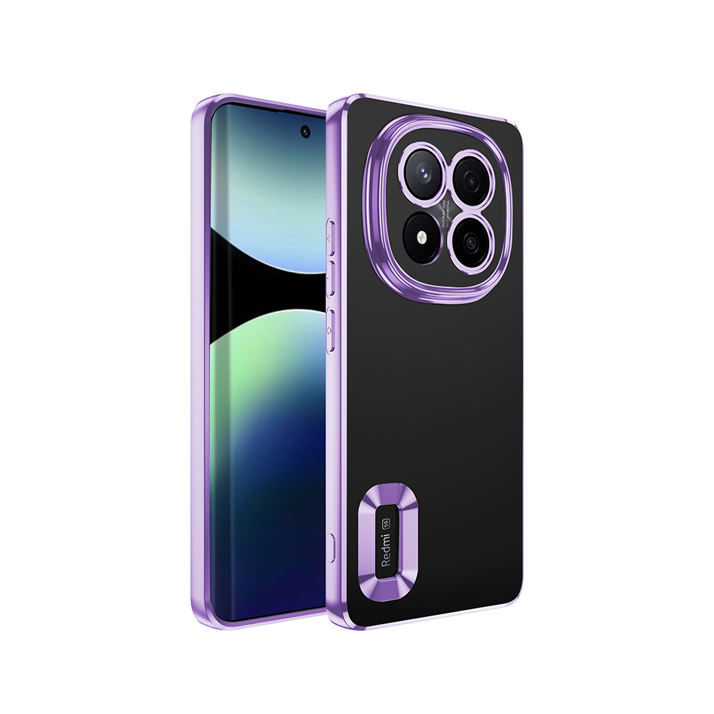 Xiaomi Uyumlu  Redmi Note 14 Pro Plus Kılıf Kamera Korumalı Logo Gösteren Zore Omega Kapak