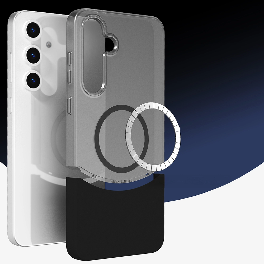 Galaxy Uyumlu S25 Plus Kılıf M-Safe Şarj Özellikli Mıknatıslı Zore Duble Kapak