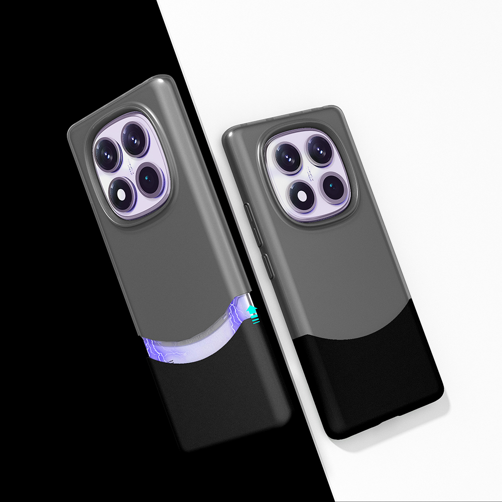 Xiaomi Uyumlu  Redmi Note 14 Pro 4G Kılıf Mıknatıslı Zore Duble Kapak-Siyah