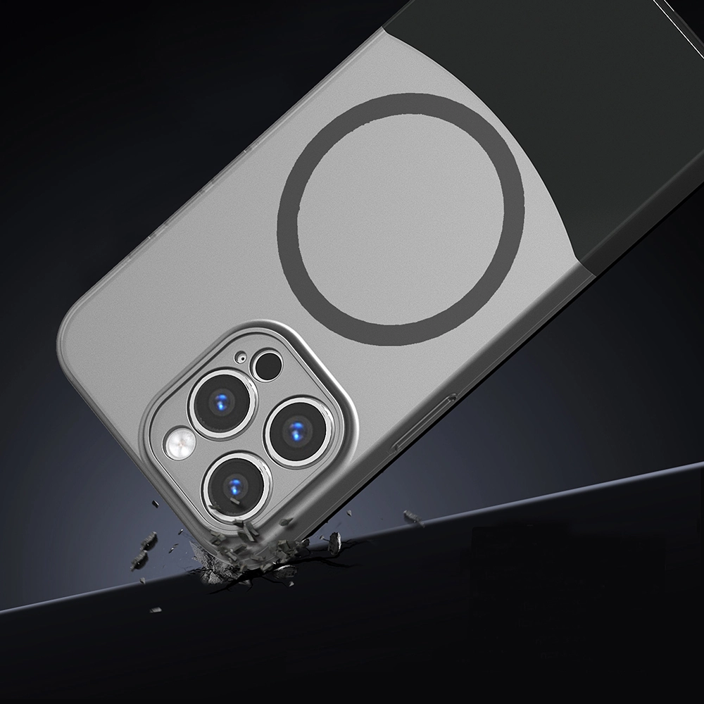 iPhone Uyumlu 15 Pro Kılıf M-Safe Şarj Özellikli Mıknatıslı Zore Duble Kapak