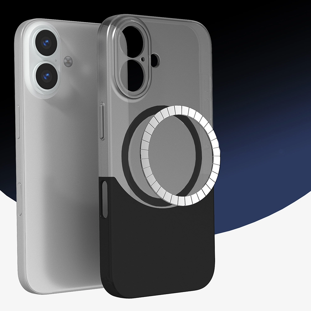 iPhone Uyumlu 16 Plus Kılıf M-Safe Şarj Özellikli Mıknatıslı Zore Duble Kapak