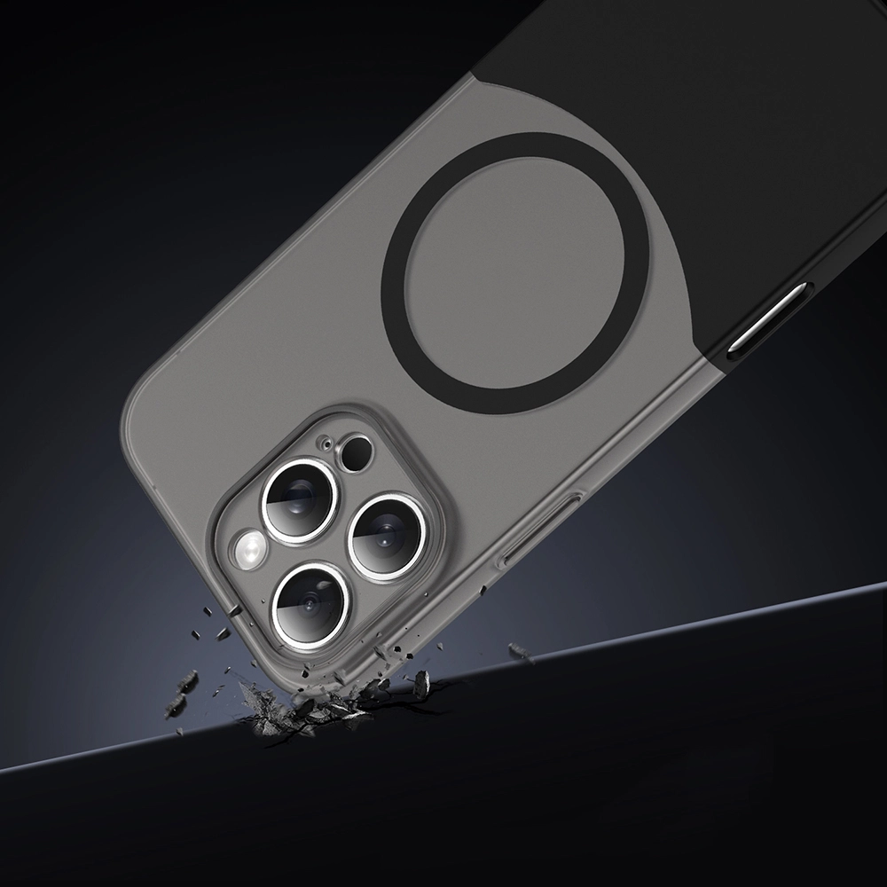 iPhone Uyumlu 16 Pro Max Kılıf M-Safe Şarj Özellikli Mıknatıslı Zore Duble Kapak