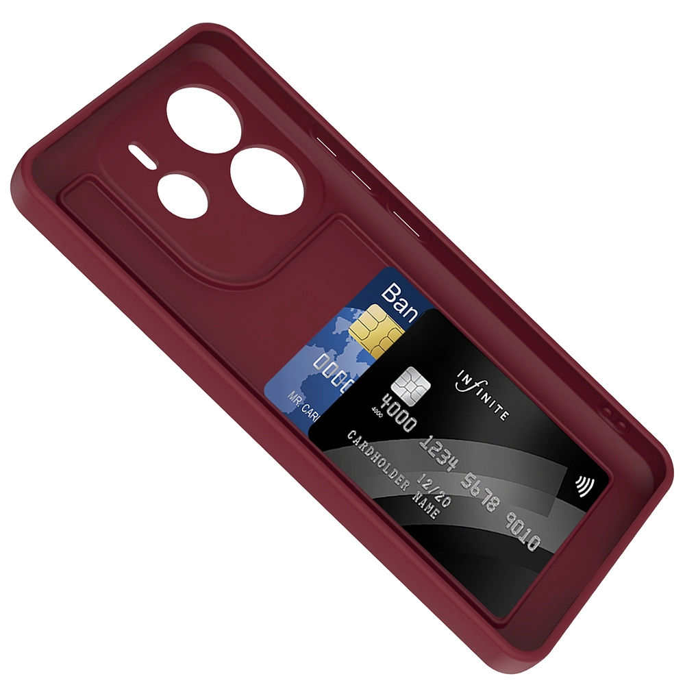 Xiaomi Uyumlu  Redmi Note 14 4G Kılıf Kamera Korumalı Kartlık Hazneli Zore Vitra Kapak