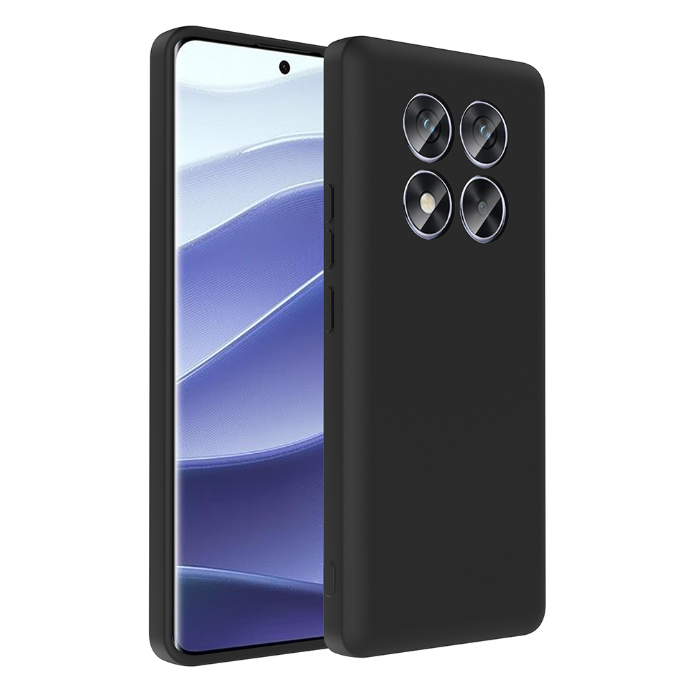 Xiaomi Uyumlu  Redmi Note 14 Pro 4G Kılıf Kamera Korumalı Kartlık Hazneli Zore Vitra Kapak-Siyah
