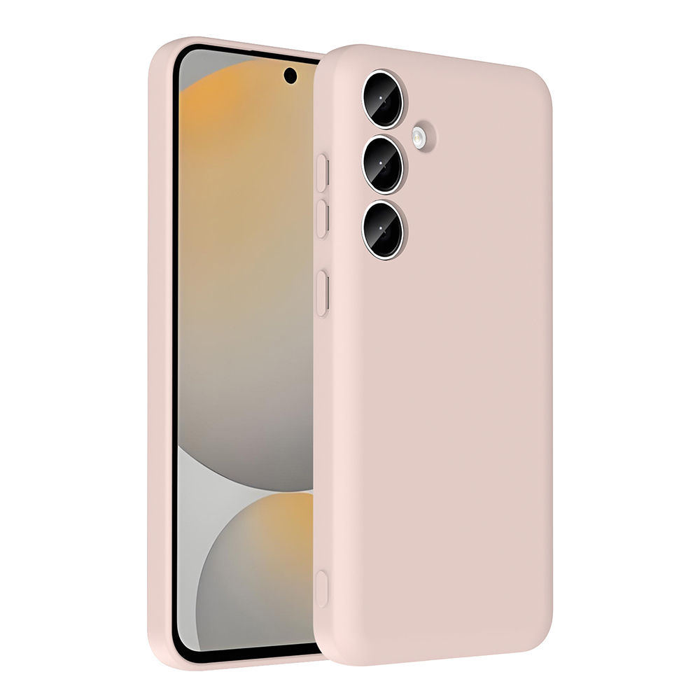 Galaxy Uyumlu A55 Kılıf Kamera Korumalı Kartlık Hazneli Zore Vitra Kapak-Pembe
