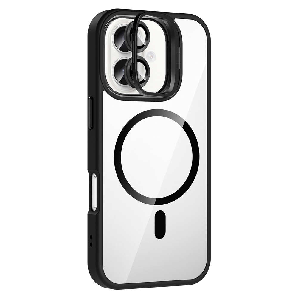 iPhone Uyumlu 16 Kılıf Standlı ve Kamera Lens Hediyeli M-Safe Şarj Özellikli Zore Etro Kapak