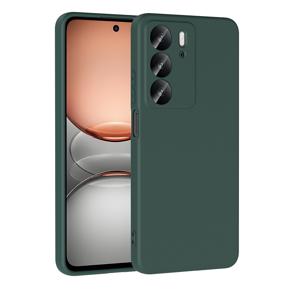 Realme C75 Kılıf Zore Mara Lansman Kapak-Koyu yeşil