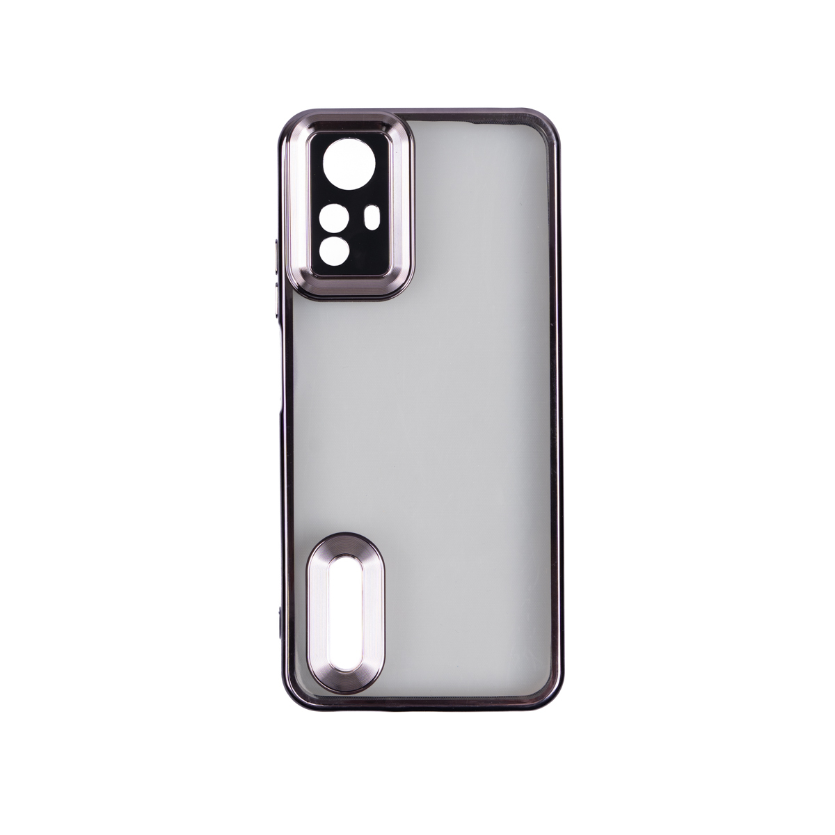 Xiaomi Uyumlu  Redmi Note 12S Kılıf Kamera Korumalı Logo Gösteren Zore Omega Kapak-Derin mor
